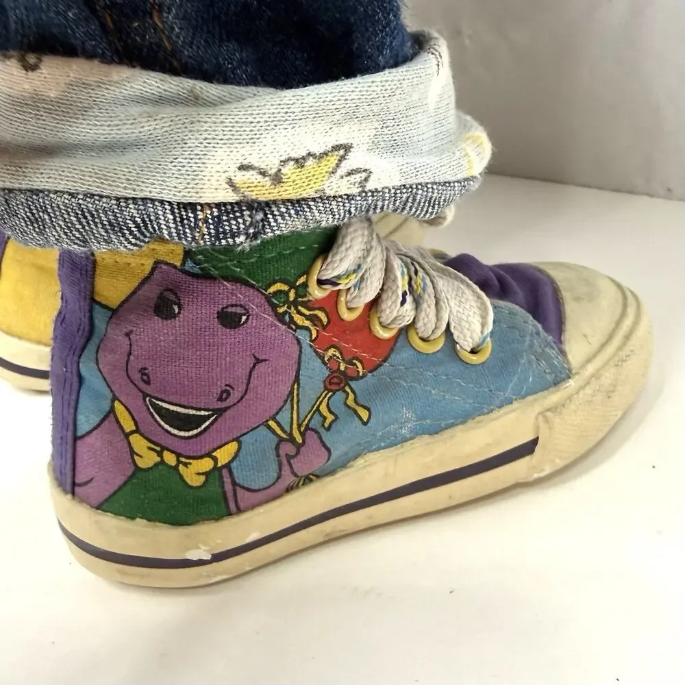 Vintage 90s Time Out Doll Hide and Seek Corner Kid Barney Sneakers Overalls Hat
